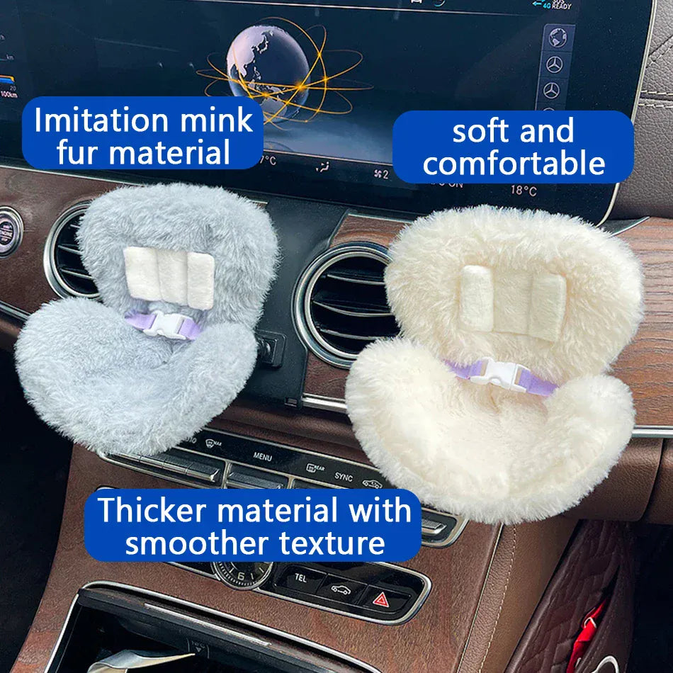15-17cm Car Doll Seat For Labubu Doll Safety Seat Cute Doll Air Outlet Aromatherapy Decoration Car Interior Labubu Accessories ﻿