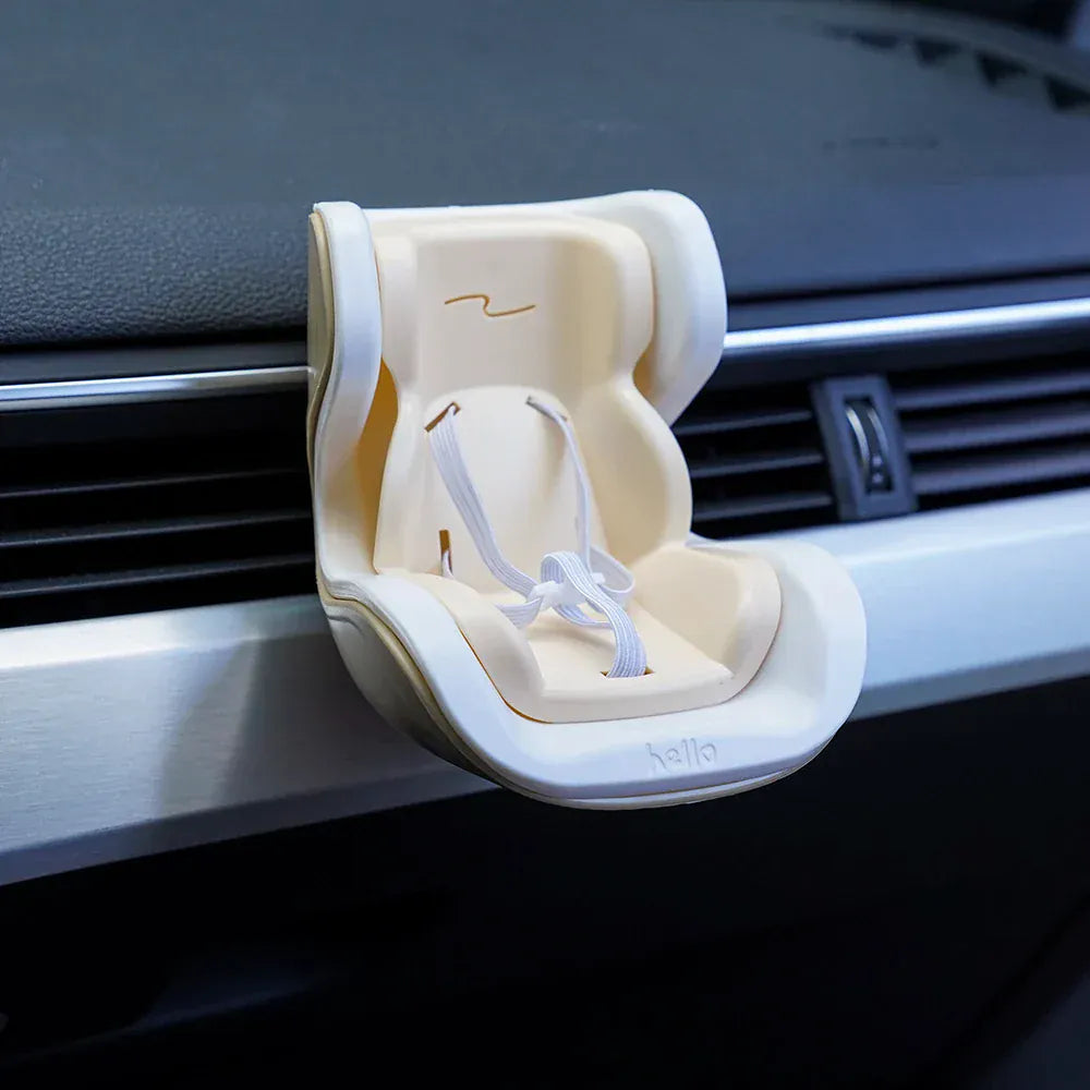 Car Doll Safety Seat 15-17cm Doll Cartoon Seat For Labubu Model Mini Plush Safety Seat Car Interior Accessories Gifts