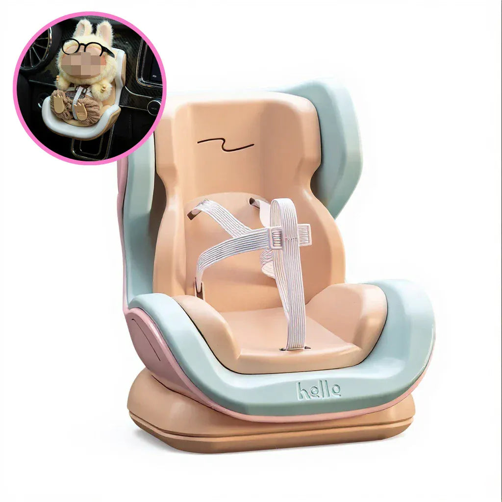 Labubu Car Seat Second Generation Sitting Party Safety Seat Air Outlet Accessories Car dollar storage Gift for Labubu Fan