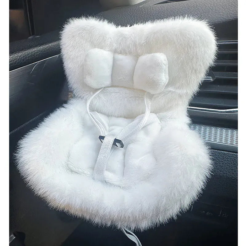 Labubu Plush Car Safety Seat Be Suitable for V1 V2 V3 Labubu Cute Car Air Outlet Decoration Doll Accessories Birthday Gift
